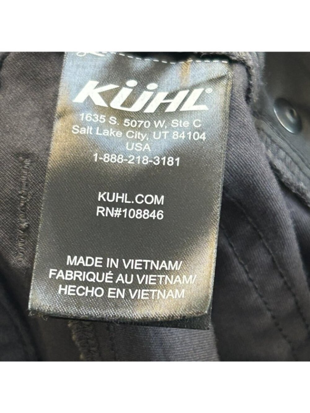 Kuhl Rydr Lite Pants Mens 34x28.5 Gray Chino Outdoor Hiking Stretch Workwear - Picture 7 of 15